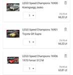 LEGO Speed Champions za 63,81 albo 66,33 76906 76900 76901