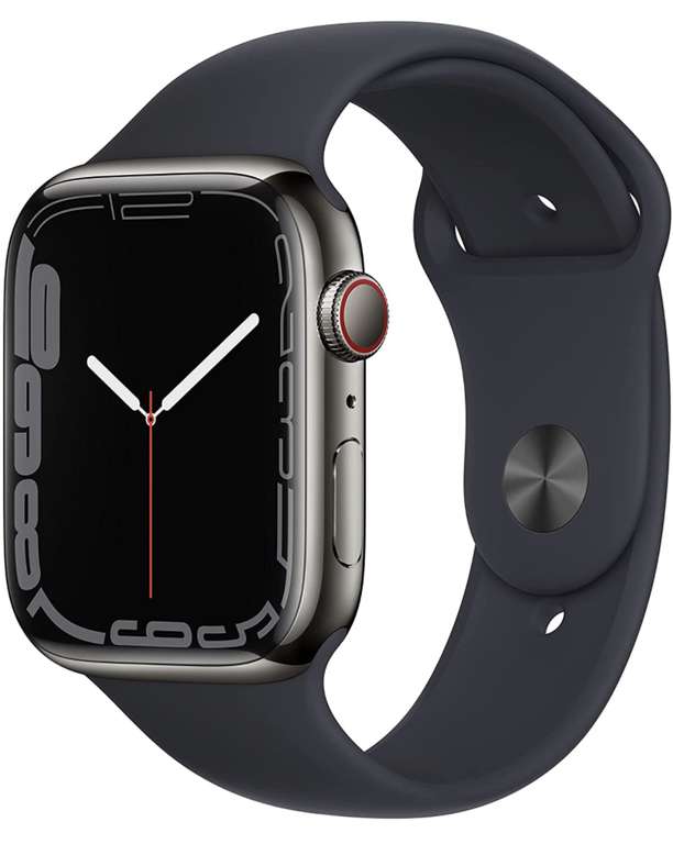 Apple Watch 7 45mm stal nierdzewna LTE mocny grafit