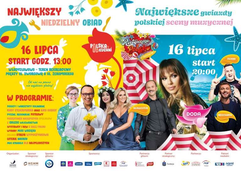 Festiwal KGW Polska Od Kuchni we Władysławowie 2023/Największy niedzielny obiad/degustacje/konkursy/