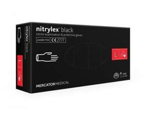 Rękawiczki Nitrylex Black L 17,49zł przy zakupie dwóch opakowań i zastosowaniu kuponu 10/40