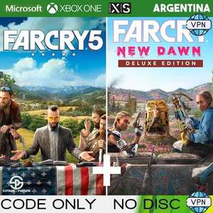 Far Cry 5 - Gold Edition + Far Cry: New Dawn - Deluxe Edition - Bundle Argentina Xbox One/Series - wymagany VPN