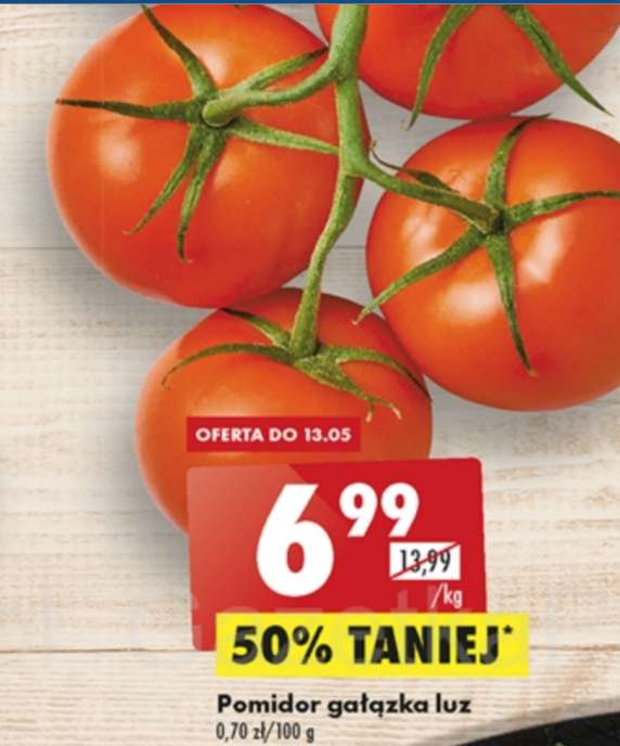 Pomidor gałązka luz 1kg @Biedronka