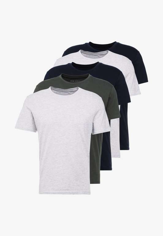 Koszulki Pier One 5 PACK - T-shirt basic 100% BAWEŁNA (18zł za sztuke)
