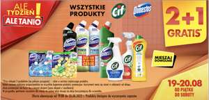 2 + 1 gratis na wszystkie produkty Cif i Domestos @ Biedronka