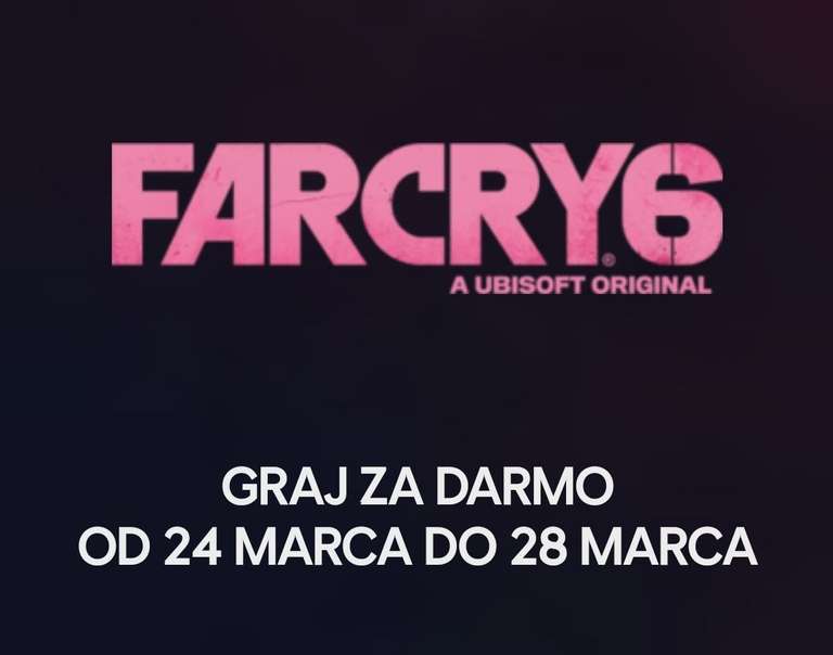 Darmowy weekend z Far Cry 6 na PC, Stadia, PS4, PS5, Xbox One, Xbox Series S/X (24-28 marca) @ Ubisoft