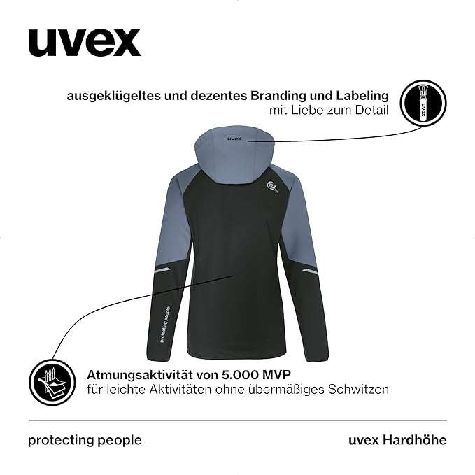 Uvex- damska kurtka softshell z kapturem r.M, różne rozmiary w cenie 97-105 zł w zależności od rozmiaru