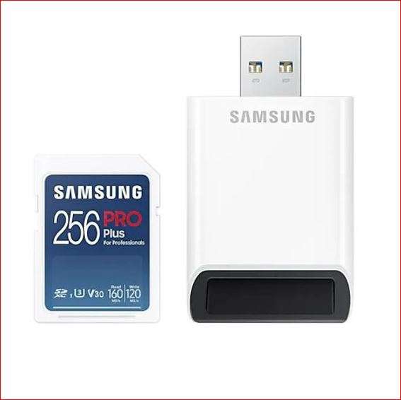 Karta pamięci SD Samsung PRO Plus 256GB MB-SD256KB z czytnikiem