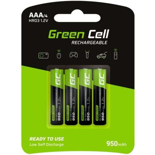 Akumulatorki AAA 950 mAh GREEN CELL 4 sztuki