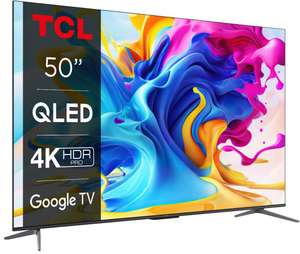 TCL Telewizor QLED 4K z Google TV i Game Master 50C635A 50"