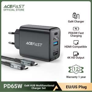 ACEFAST A17 ładowarka GaN 65W z HDMI $47.42