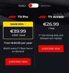 F1TV PRO - -20% na roczną subskrypcję €39.99