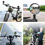 Lusterko rowerowe, 2 sztuki, HD obracane o 360° i składane, uniwersalne lusterko rowerowe na kierownicę, szerokokątne