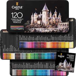 Castle Art Supplies 120 Zestaw ołówków do kolorowania