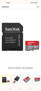 Karta pamięci SANDISK Ultra microSDXC 128GB + Adapter Prędkość odczytu do MB/s: 140