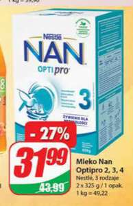 Mleka modyfikowane Nestle Nan Optipro 2, 3, 4 (650g) @Dino