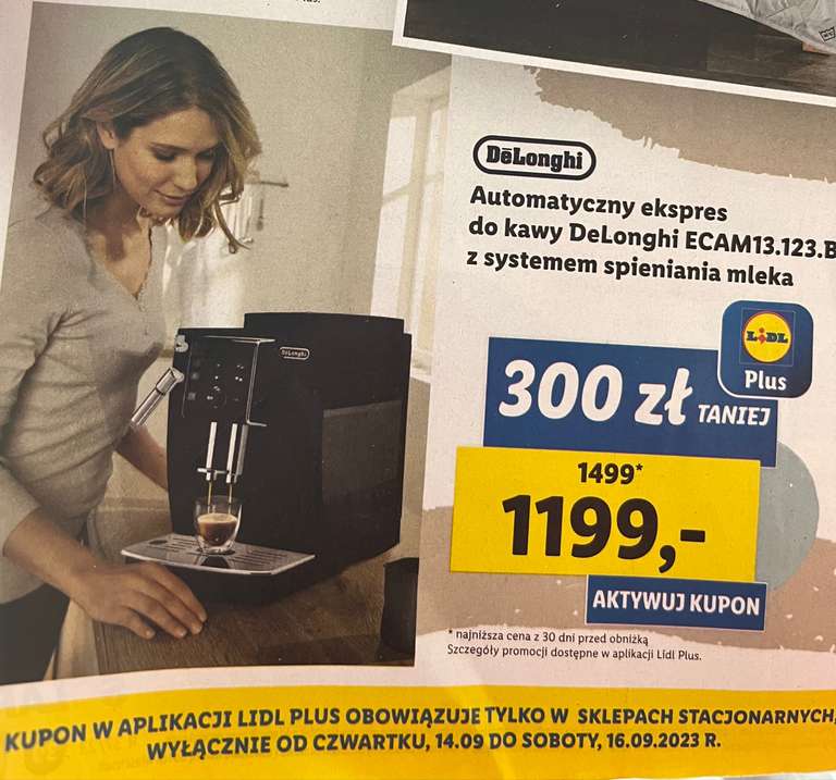 Ekspres do kawy DeLonghi ECAM13.123.B Pepper.pl