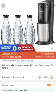 Saturator sodastream crystal 2.0 + 3 karafki