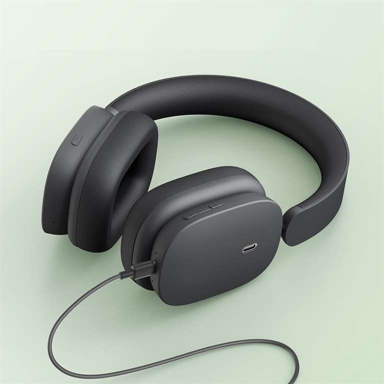 Słuchawki bezprzewodowe Baseus Bowie H1 (wokółusne, ANC, USB-C, 70h na baterii), $41,04, dostawa z Chin @ Aliexpress