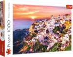 Santorini zachód słońca, Grecja trefl 1000 el. w komentarzu kilka propozyji jeszcze w dobrej cenie