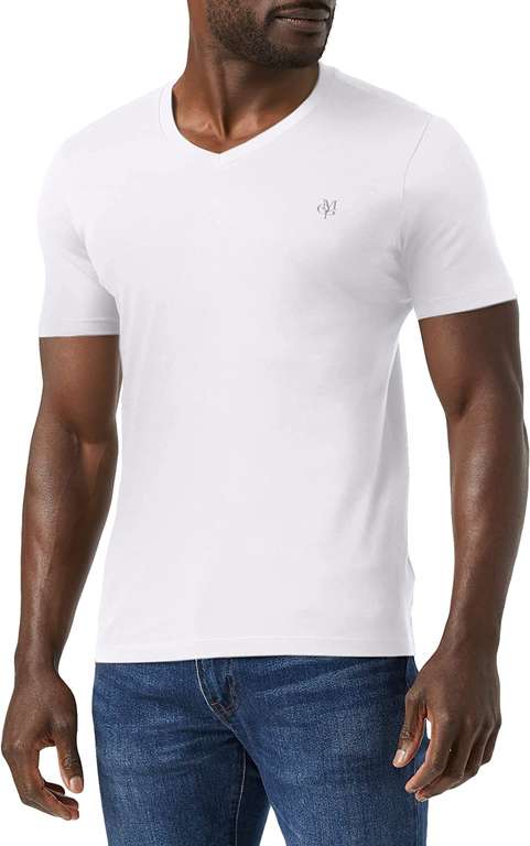 Biała męska koszulka Marc O'Polo Regular Fit - 100% bawełna @Amazon