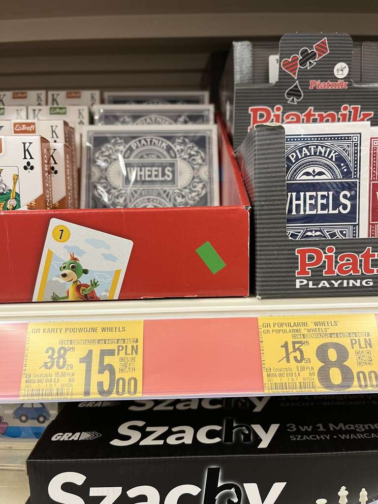 Piatnik karty do gry - talia podwójna @ Auchan (Gdańsk)