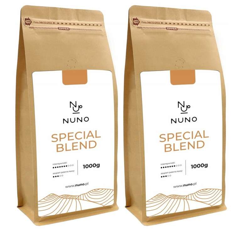 Kawa ziarnista mieszana, świeżo palona Nuno Special Blend, 2kg