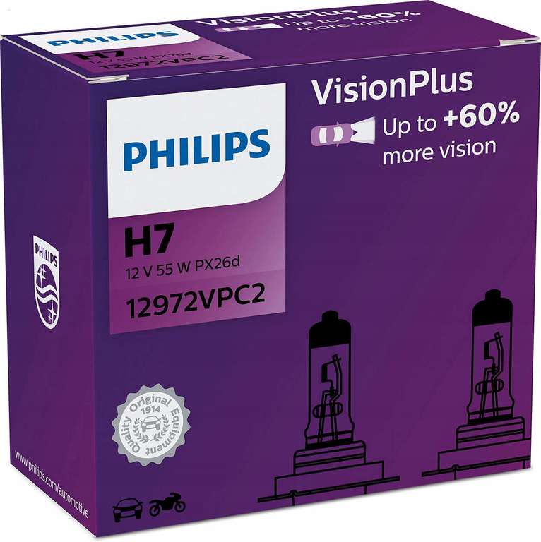 Philips 2x żarówka H7 VisionPlus