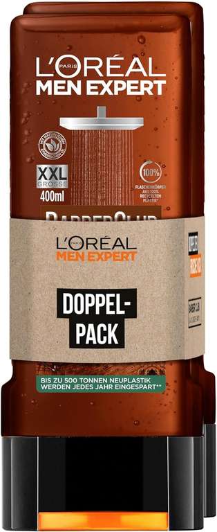 (2x 400ml) Żel pod prysznic L'Oréal Men Expert Barber Club (możliwe 9,10zł/szt)