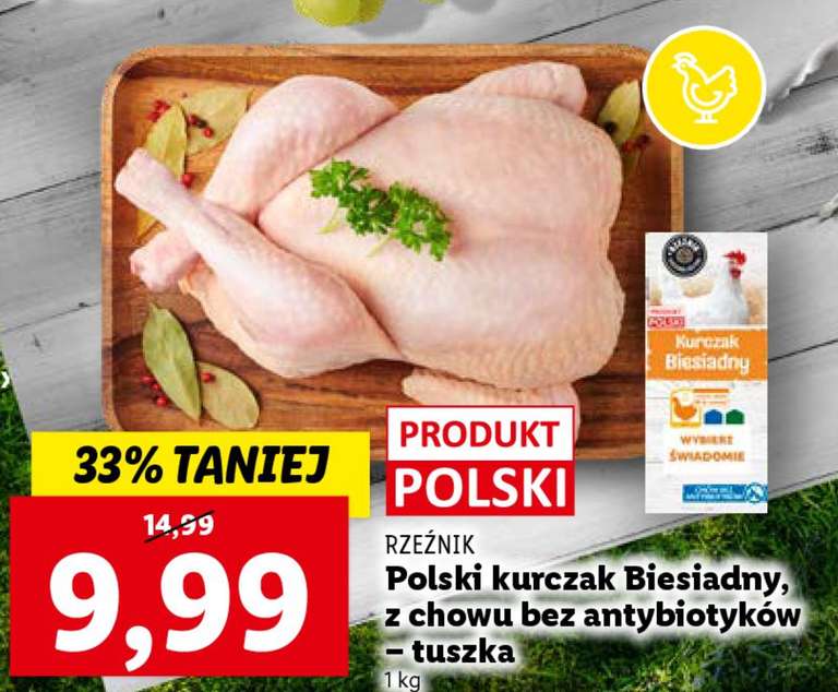 Polski kurczak biesiadny z chowu bez antybiotyków 1kg - Lidl