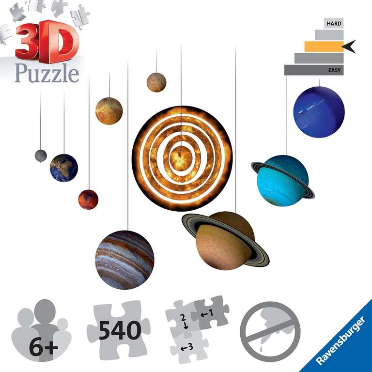 Puzzle 3D - planety Ravensburger 11668