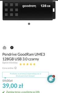 Pendrive GoodRam UME3 128GB USB 3.0