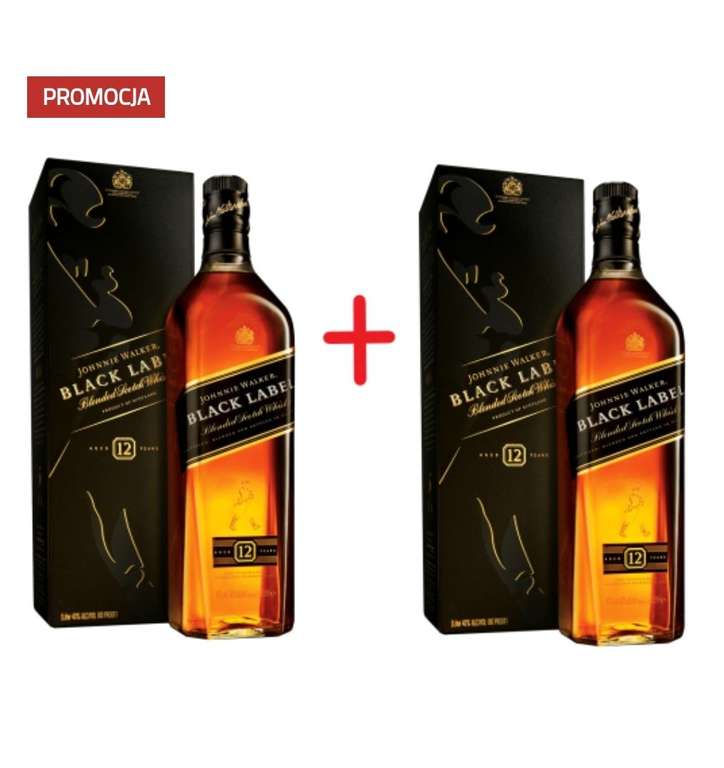 2 X Whisky JOHNNIE WALKER BLACK 1L