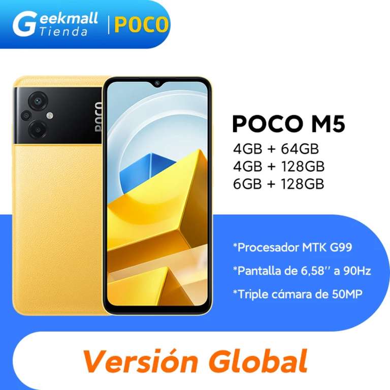Smartfon POCO M5 6gb/128 , - EUR165 wysyłka z Hiszpanii , 180$