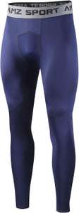 AMZSPORT - męskie spodnie kompresyjne, termiczne legginsy do biegania, rozmiar XL