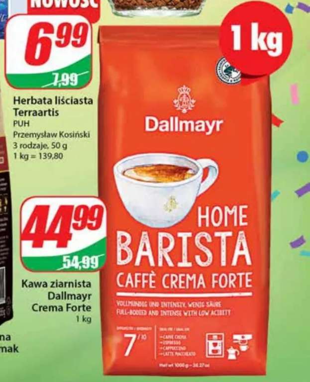Kawa ziarnista Dallmayr Home Barista Crema Forte 1kg | Dino