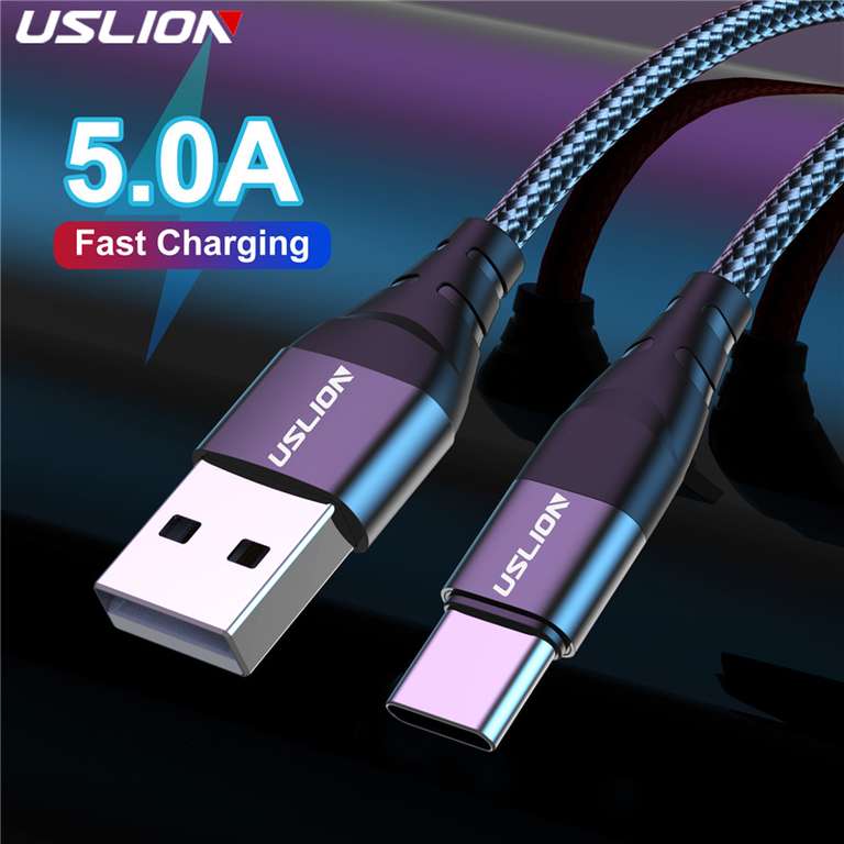 Kabel USB - C USLION 3m dwa kolory do wyboru.