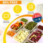 KICHLY plastikowe szczelne pojemniki do przechowywania żywności, wolne od BPA, przezroczyste (24-Pak)