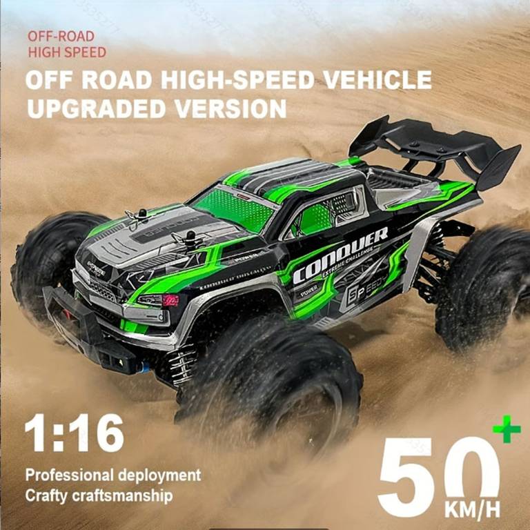 Samochód zdalnie sterowany SCY 16102 CONQUER + 2 akumulatory (1:16, 4WD, do 50 km/h) $53.36