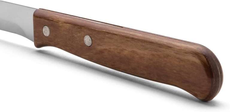 Arcos Seria 101300 Latina - Nóż do szynki, Ostrze Nitrum Stal nierdzewna 25 cm - Uchwyt Drewno Brązowy