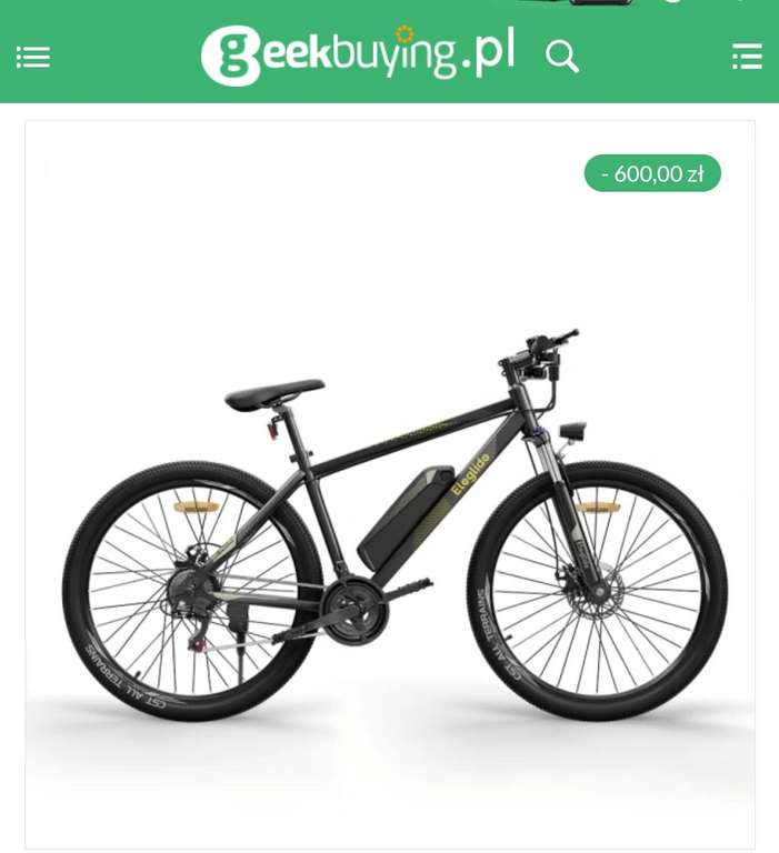 (Taniej i z prezentami) Elektryczny rower górski ELEGLIDE M1 PLUS - 250 W, bateria 12,5 Ah, opony 27,5 cali