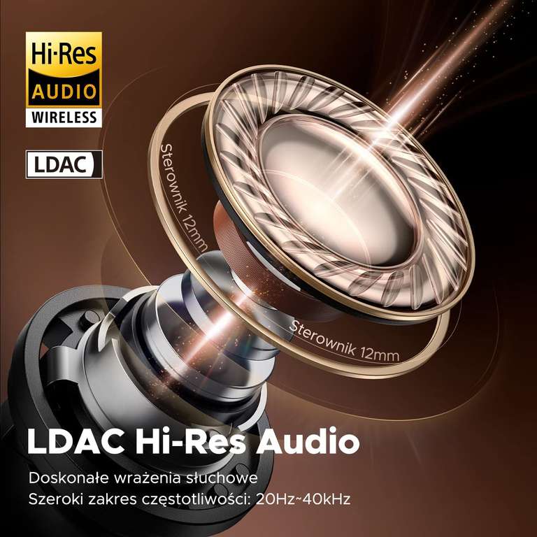 SoundPEATS Capsule3 Pro Słuchawki Dokanałowe z Hybrydowym ANC,Hi-Res audio, kodekiem LDAC