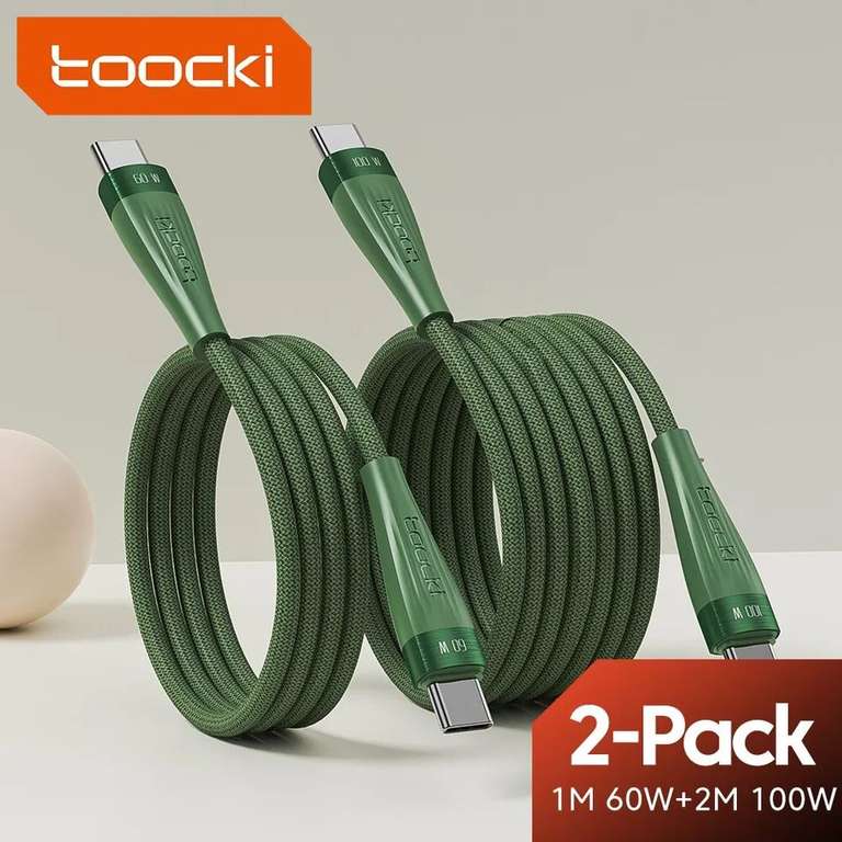 Kabel pd Toocki 2pack zielony $4.25