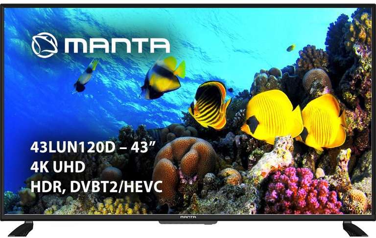 Telewizor LED Manta 43LUN120D 43" 4K UHD czarny - bez Smart