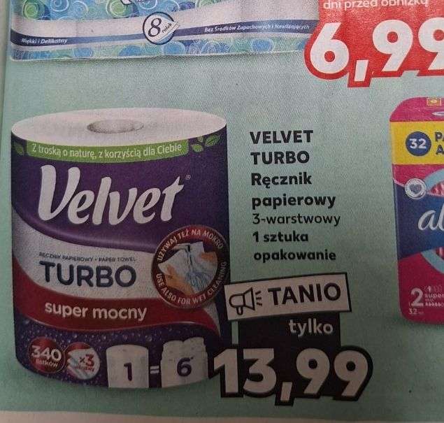 Velvet Turbo - ręcznik papierowy dostępny w Kaufland