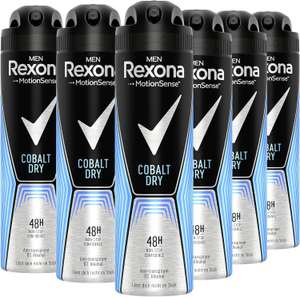 Rexona Men Cobalt Dry - antyperspirant w sprayu, 6x 150ml