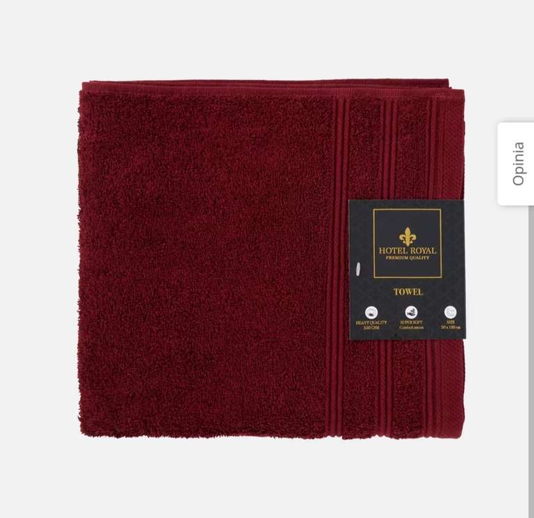 Ręcznik 50x100cm Hotel royal. 100% bawełna, gramatura 550g