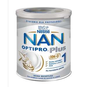Nestle Nan Optipro Plus 1 HM-O, mleko początkowe dla niemowląt od urodzenia, 2x400 g