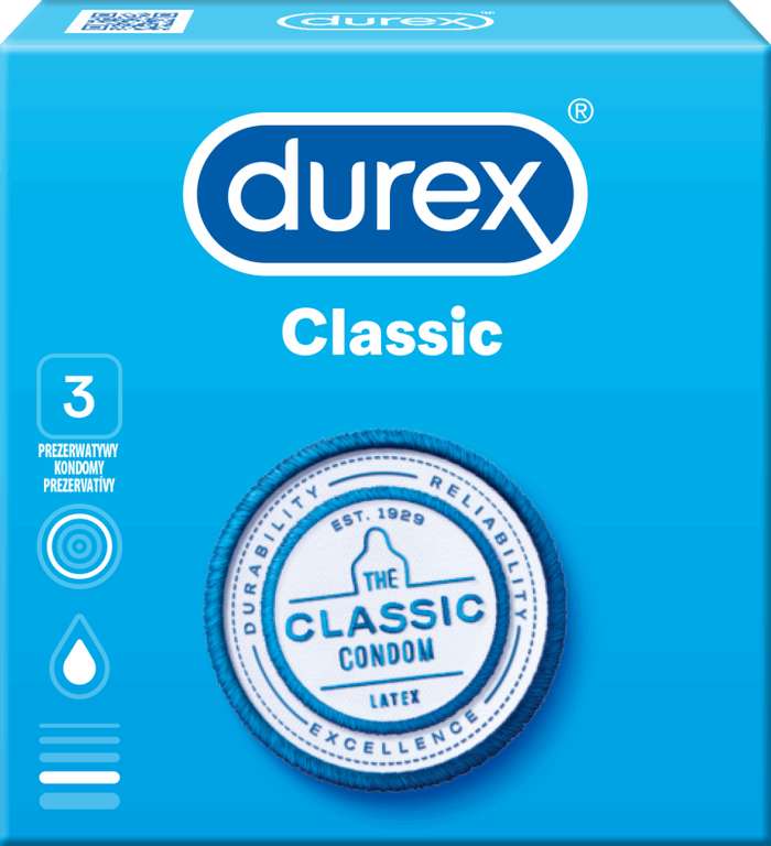 Prezerwatywy Durex classic 3szt. Lidl