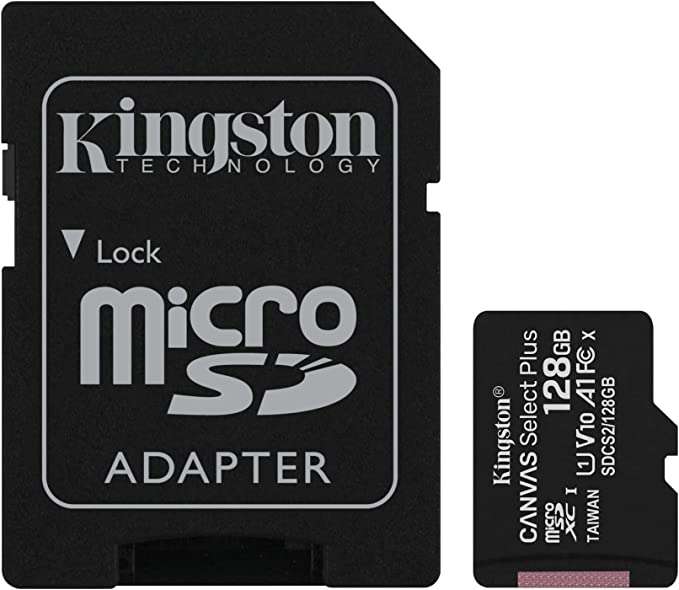 Karta pamięci microSD 128 GB Kingston Canvas Select Plus SDCS2 + adapter SD