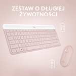 Zestaw mysz + klawiatura Logitech Slim Combo MK470, różowy (18 i 36 miesięcy pracy na baterii, bezprzewodowe) @ Morele